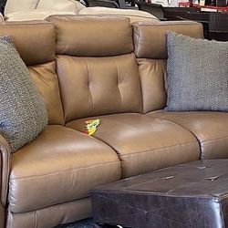 Leather Electric Recliner Sofa New 