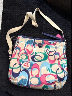 Coach multicolor crossbody