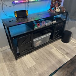 Black TV Entertainment Stand - Like New