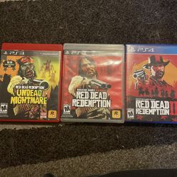 3 Red Dead Redemption Games, PS3 And PS4 