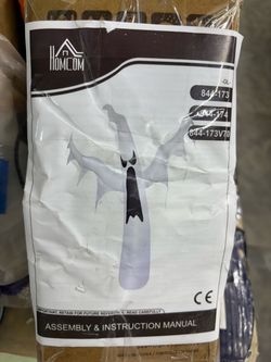 6 ft. LED White Ghost Halloween Inflatable