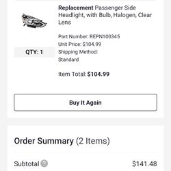 2019 Nissan Sentra front passenger headlight