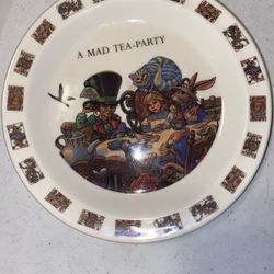 VTG 1987 ALICE ADVENTURES IN WONDERLAND A MAD TEA-PARTY SERVING PLATE TEMPEST