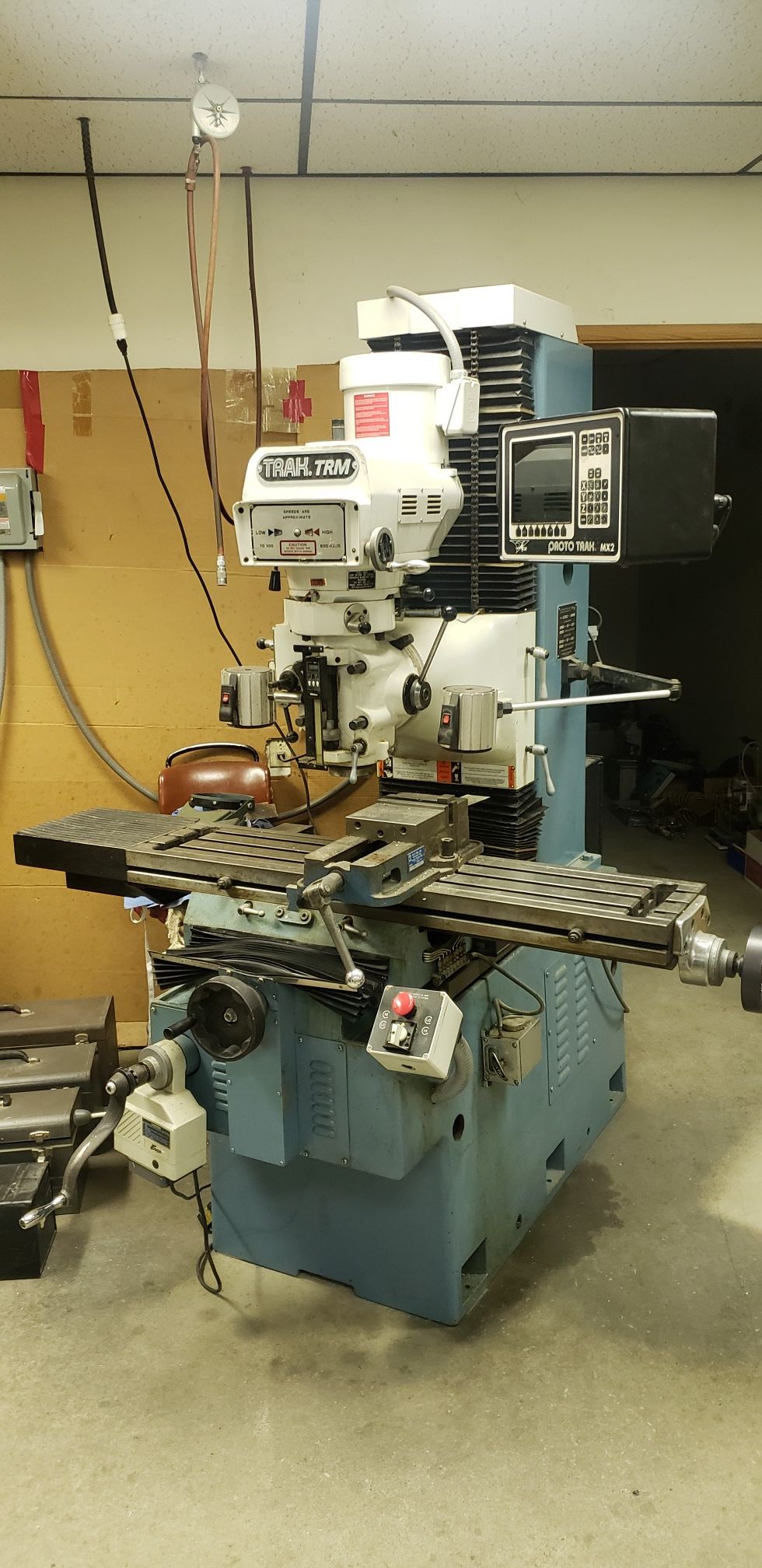 Trak TRM 2 Mill, SWI, ProtoTRAK CNC
