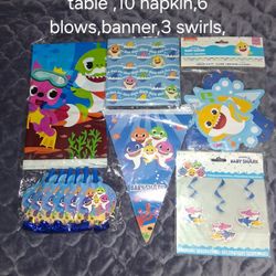Baby Shark Party Supplies 