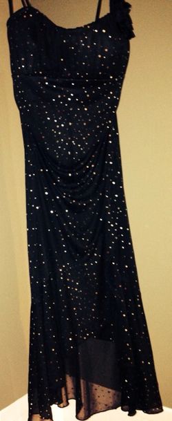 Black and silver dress