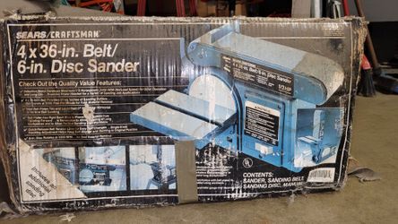 4x36" Belt/ 6 in Disc Sander 