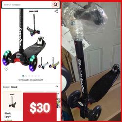 Scooter with Light Up Wheels 