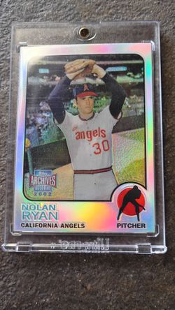 Nolan Ryan 2002 Topps Archives Reserve Refractor Card