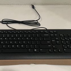Lenovo Keyboard, Black, Wired