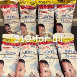 Huggies Diapers: Size 3, 4, 5