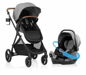 Evenflo Shyft Intuiti+ Stroller / Travel System Rotating Infant Car Seat