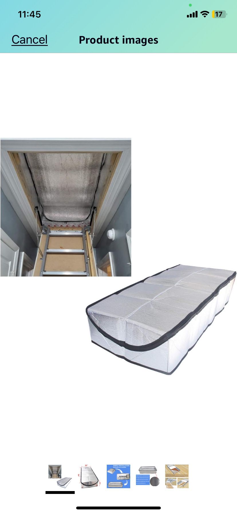 Attic Stairway Insulation Cover - Premium Energy Saving Attic Stairs Door Ladder Insulator Pull Down Tent with Zipper 25 in x 54 in x 11In (Attic Cove