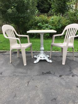 Decorative cast iron coffee or dining table , no chairs including