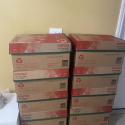 STAPLES COPY PRINTER PAPER CARTON BOX 