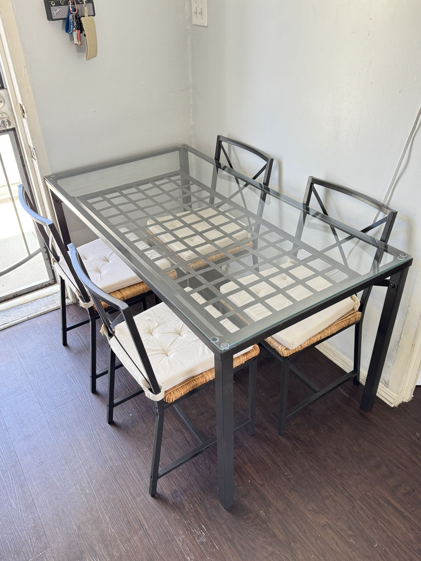 Kitchen Glass Dining IKEA Granas Dining Table with 4 Chairs Combo