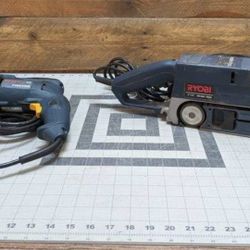 Belt Sander And Drywall Screw Gun