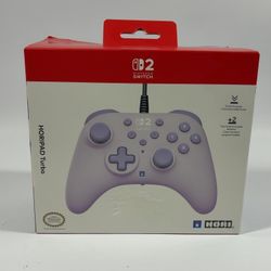 New Hori Horipad Turbo Cozy Lavender Wired Controller For Switch