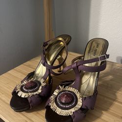 Kate Spade Purple Gemstone Heels