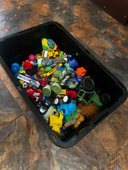 Large bin of kids toys