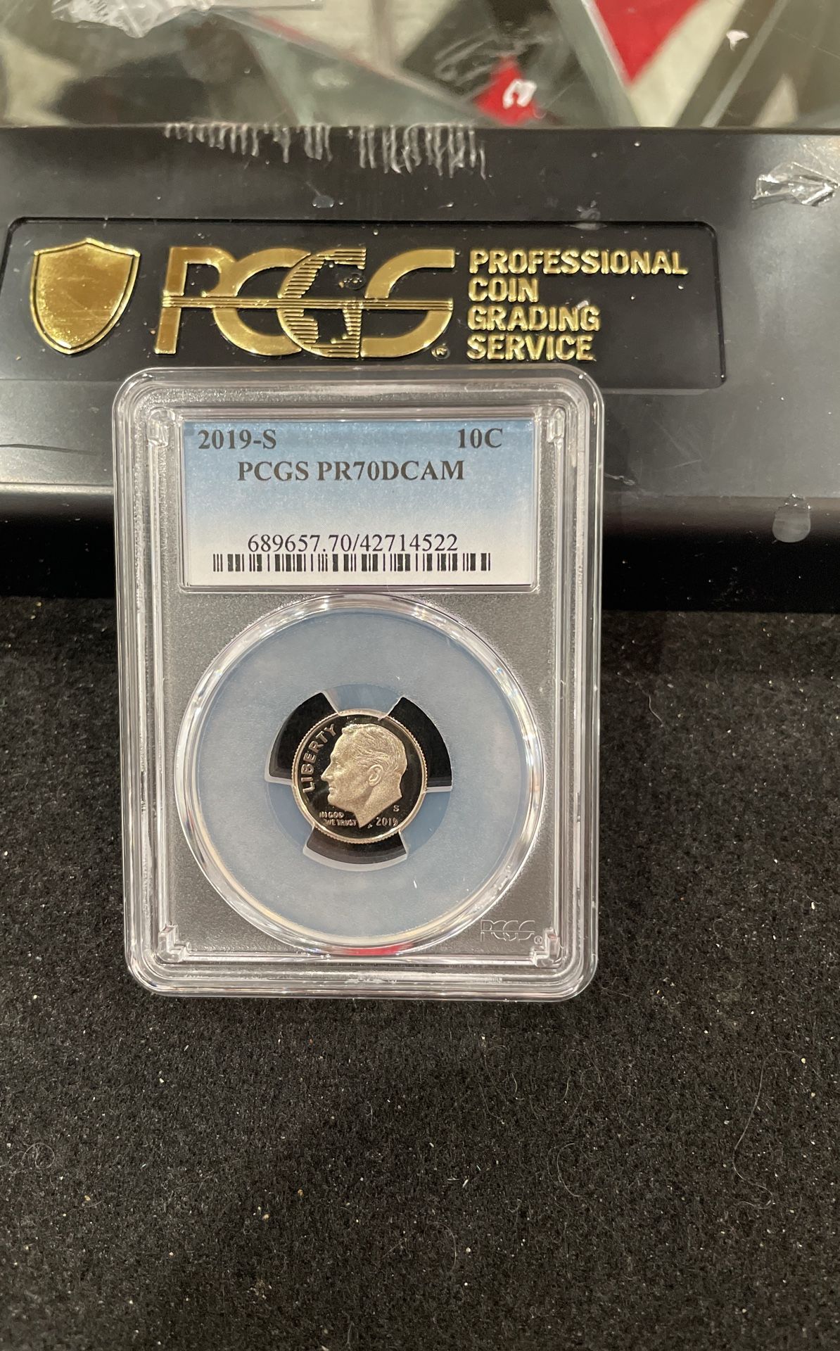 2019 S Gem Proof PERFECT GRADED Roosevelt Dime Graded At PR70 D-13