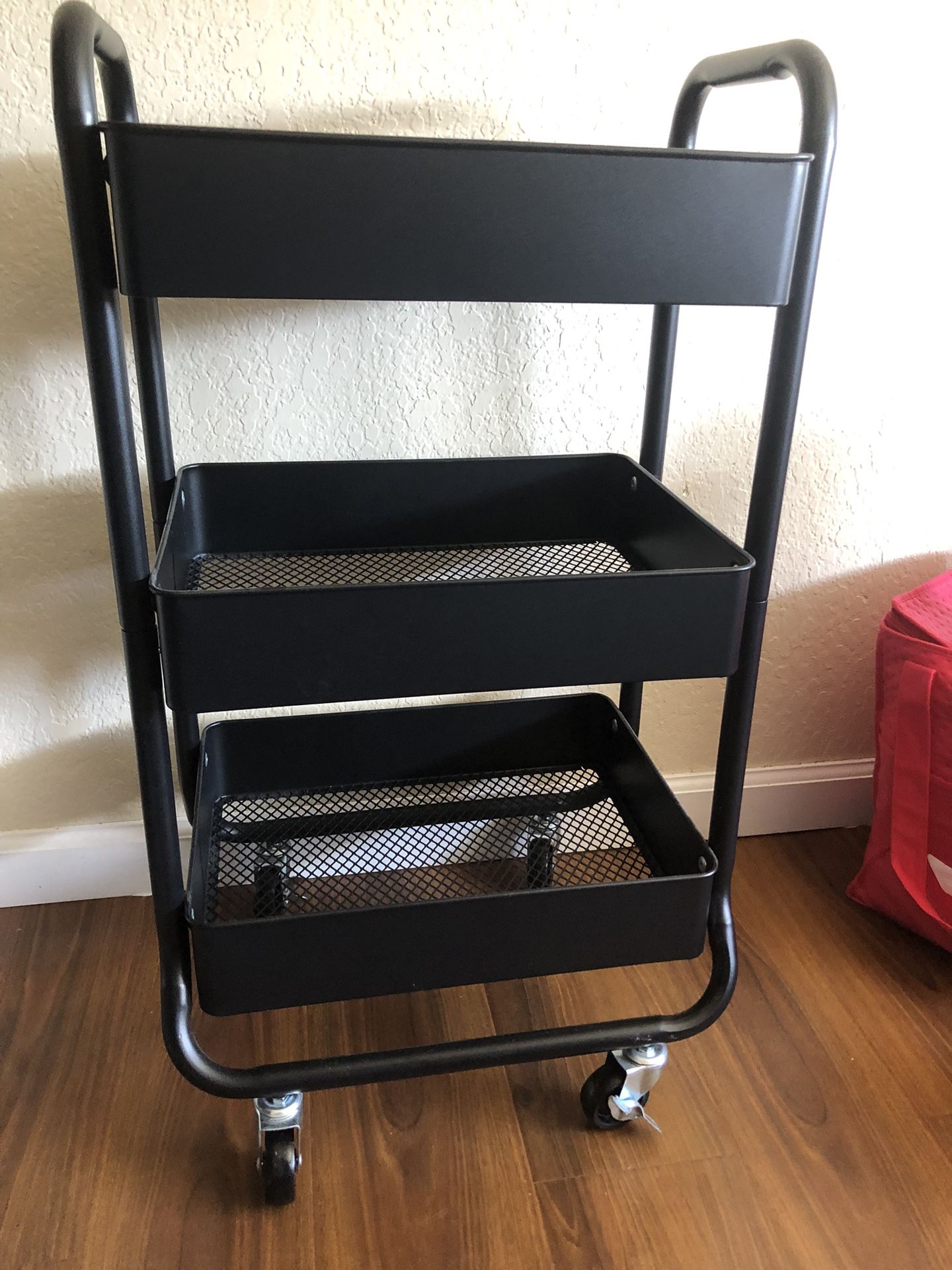 3 Tier Utility Cart-black