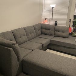 Couch + ottoman