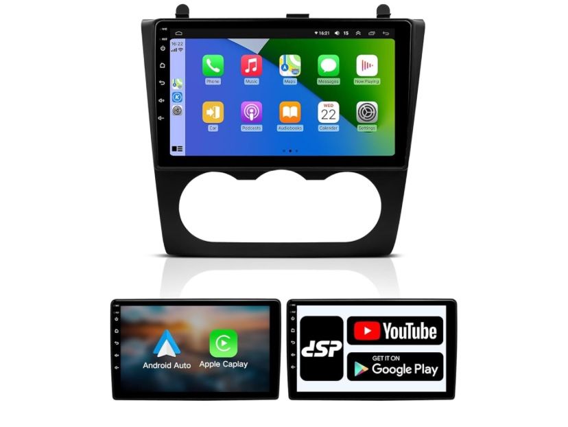 Touch Screen Stereo Infotainment System For 2007 To 2012 Nissan Altima Apple CarPlay Android Auto 9”