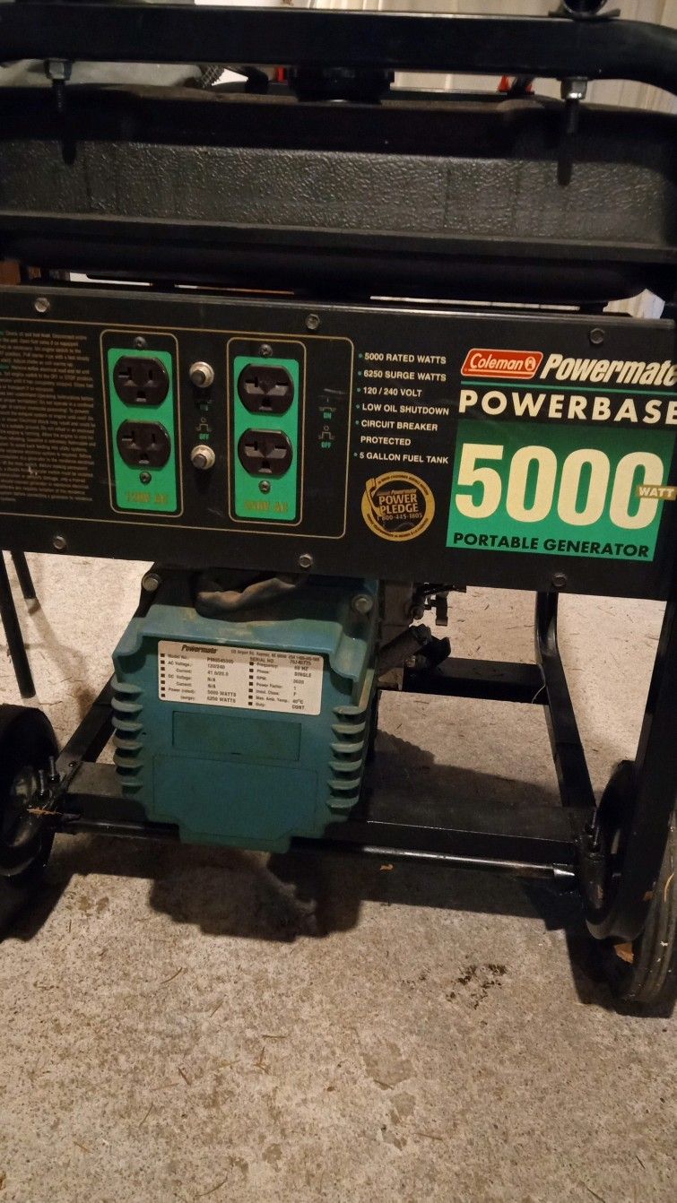5000 Watt Coleman Generator