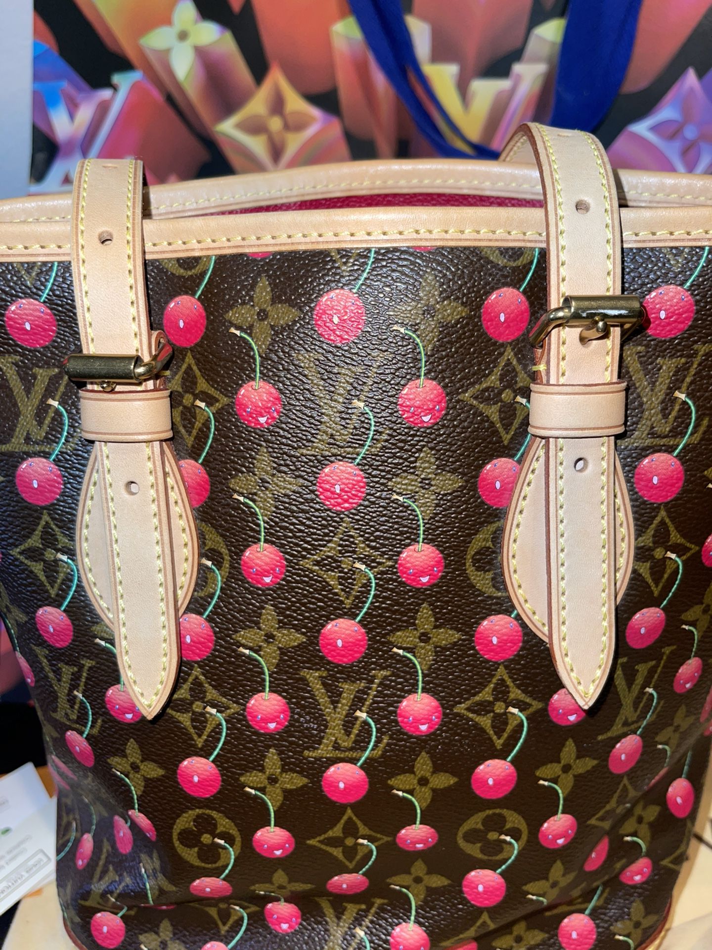 Louis Vuitton Cherry Cerises Bucket Bag with Pochette $899.00 Bag