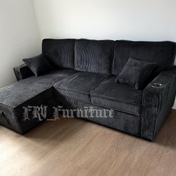 New Black Sofa Bed 