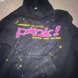 Young Thug Pink Spider Hoodie Size M Black 