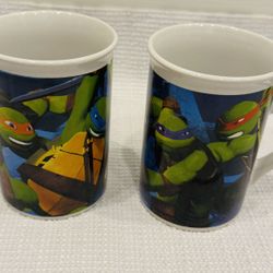 Teenage Mutant Ninja Turtles Set of 2 Mugs - 2014 $5 for the Pair 