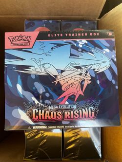 Pokemon mega evolutions chaos rising elite trainer box