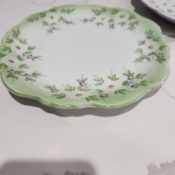 2 Hand Painted Plates 1 Hanging Plate