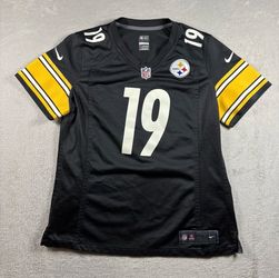 Nike Pittsburgh Steelers Jersey Women’s L Black JuJu Smith-Schuster 19 NFL #1149