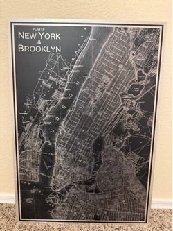 Wall art - NYC map