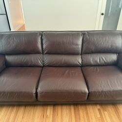 Genuine leather couch