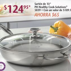  Pan 10” Stainless Steel Princess House 