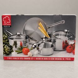 Chef Trends Basics 7-Piece Stainless Steel Cookware Set