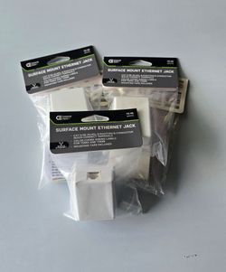 Commercial Electric Surface Mount Ethernet Jack – Lot of 5