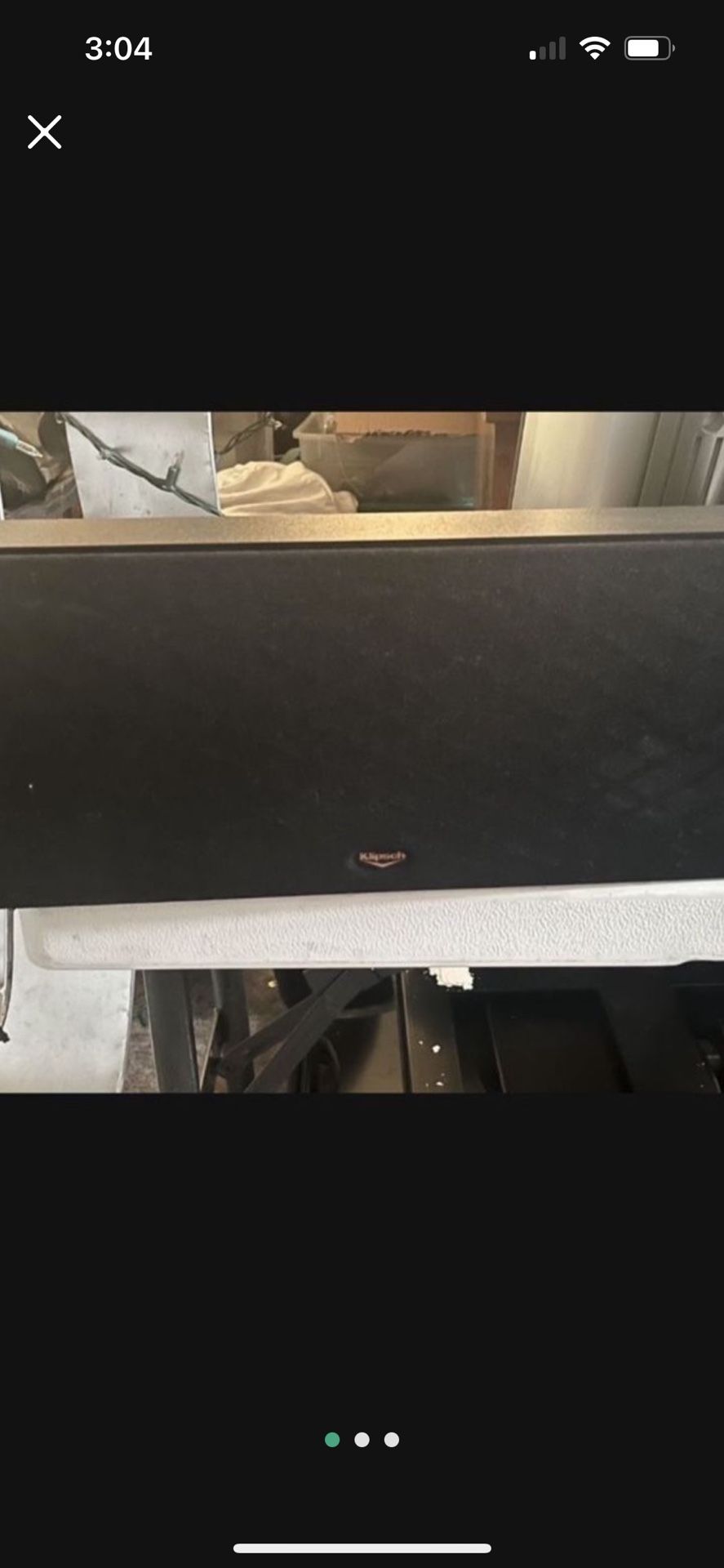 Klipsch SC1 Black Impedance 8 ohms -100 Watt Center Speaker