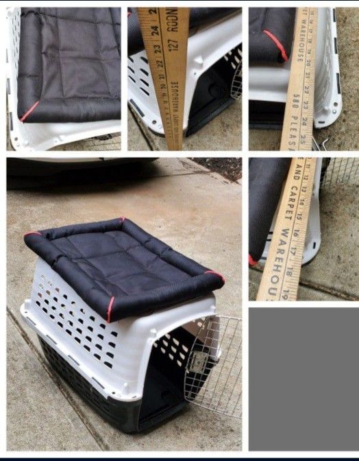 Medium Travel Crate With Water Proof Bedding