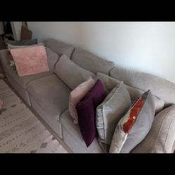 World Market grey Couch/sectional
