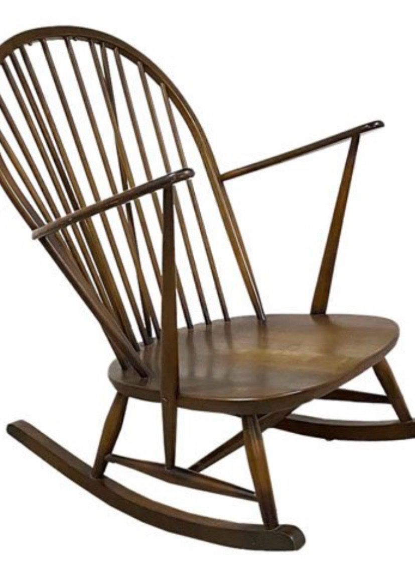 Vintage Ercol Windsor Rocking Chair - 1960s Midcentury Design