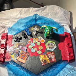 Bakugan Playing Board Game W/pieces