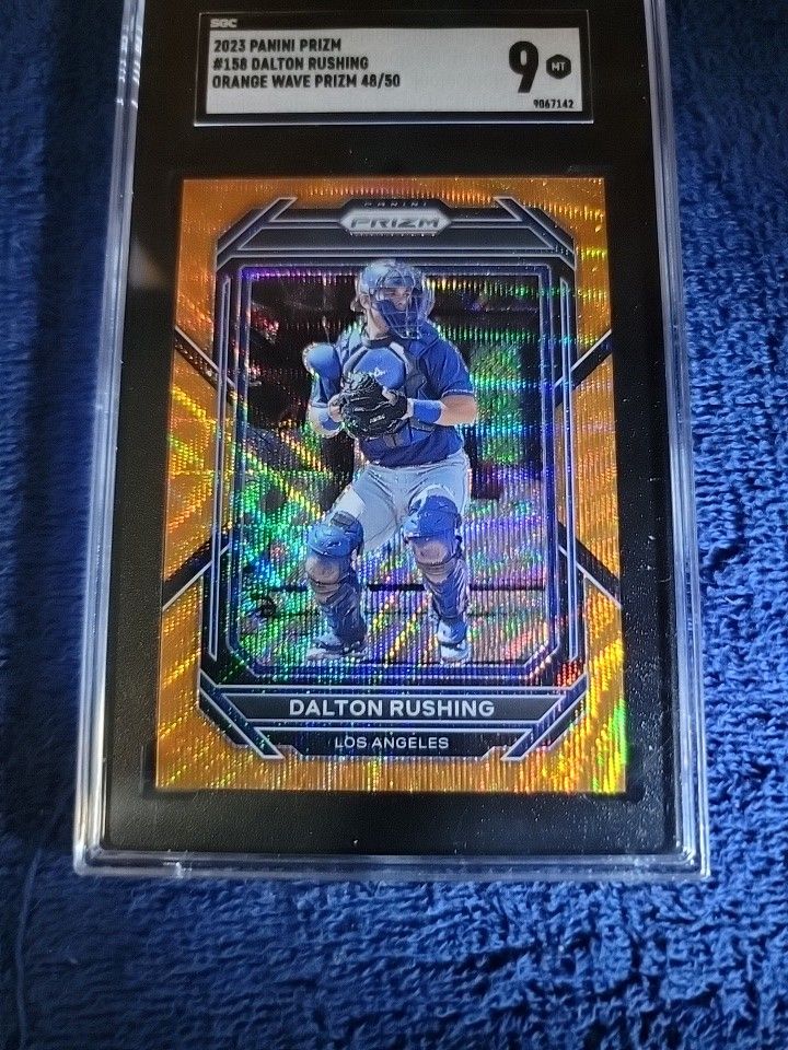 DALTON RUSHING RC /50 GRADED 9