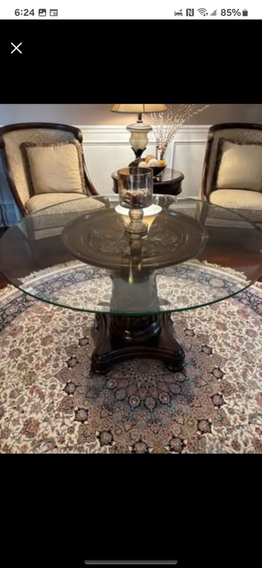 Round Glass Table