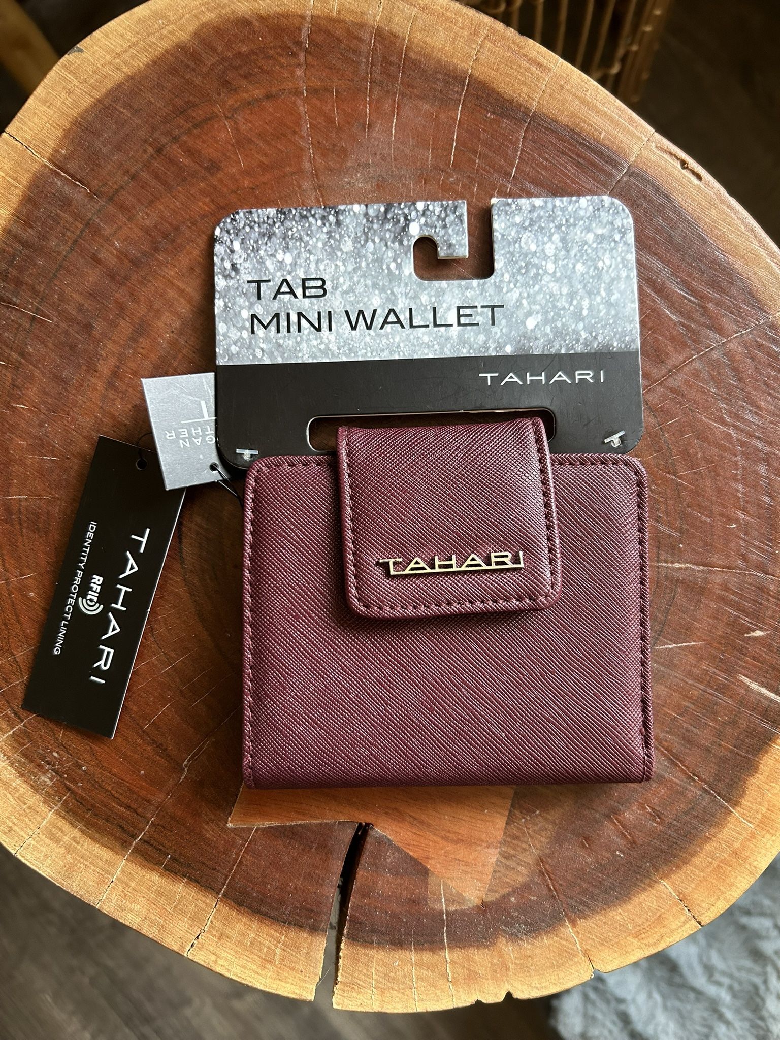 Tahari Vegan Leather Mini Wallet