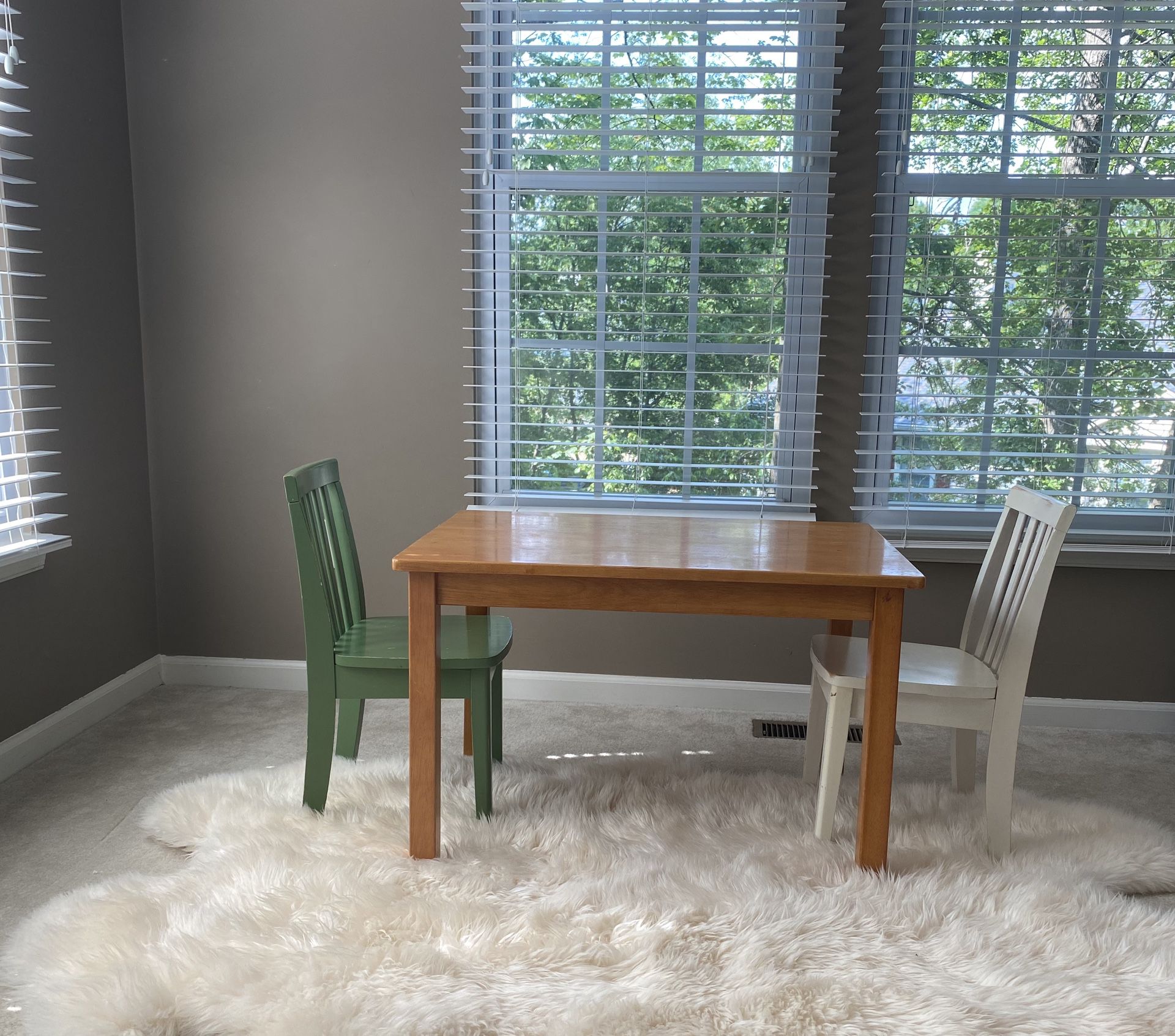 Pottery barn kids table and chairs